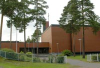 Yxpila kyrkas församlingssal (Karleby) Yxpila kyrka och församlingssal.