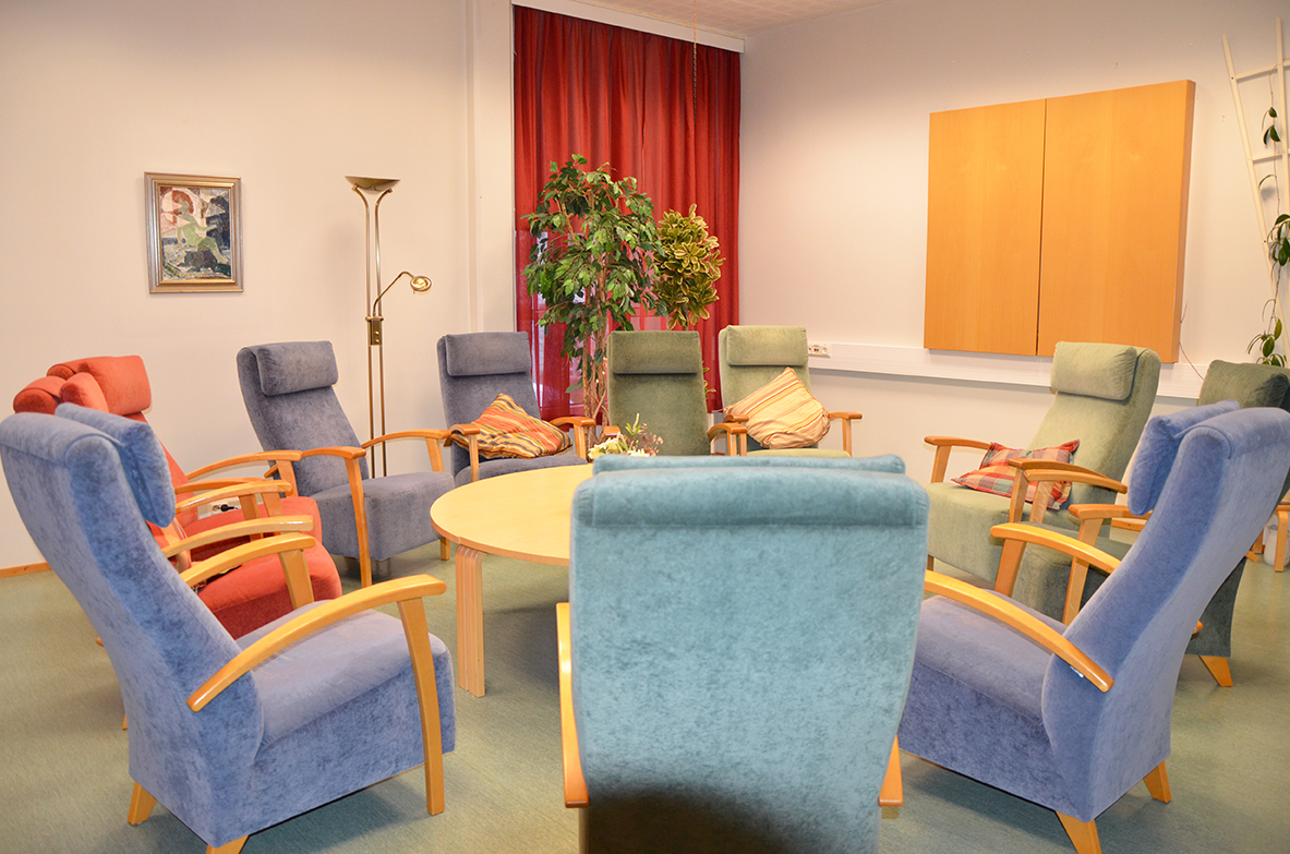 Salongen (Karleby församlingscenter) Salongen i Karleby församlingscenter.