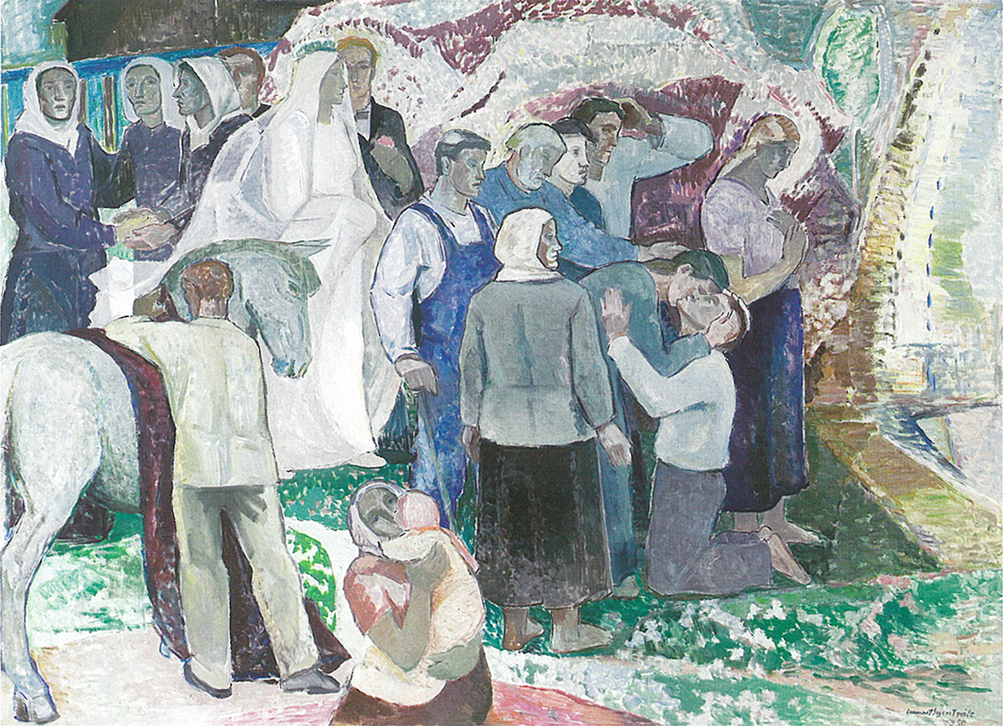 Elämän lähde
 - Livets källa
ölymaalaus/oljemålning 200 x 300 cm, 1951